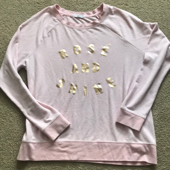 Grayson/Threads Rose and Shine soft Sweatshirt Size XL Cozy Loungewear Comfy - Picture 4 of 8